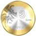 Slovenie 3 euro 2025 Nova Gorica UNC