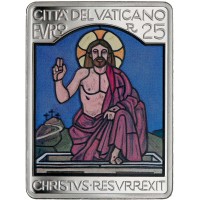 Vaticaan 25 Euro 2025 Verrijzenis van Christus Zilver Proof Vaticaan 25 Euro 2025 Verrijzenis van Christus Zilver Proof