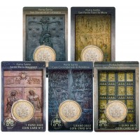 Vaticaan 1 euro 2025 Coincard Set nr. 5 t/m 9 Vaticaan 1 euro 2025 Coincard Set nr. 5 t/m 9