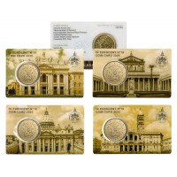 Vaticaan 50 cent 2025 Coincard Set nr. 16 t/m 19 Pauselijke Basilieken Vaticaan 50 cent 2025 Coincard Set nr. 16 t/m 19 Pauselijke Basilieken
