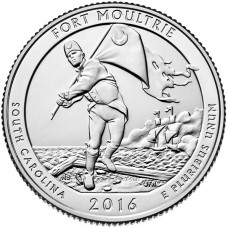 US America the Beautiful Quarter 2016 - 35 Fort Moultrie (South Carolina) D