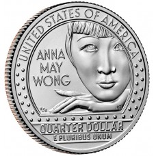 US American Woman Quarter 2022 - 05 Anna May Wong D