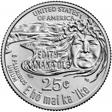 US American Woman Quarter 2023 - 07 Edith Kanake'Ole D
