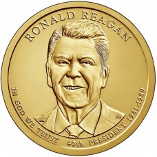 US Presidential Dollar 2016 - 40 Ronald Reagan D