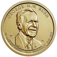 US Presidential Dollar 2020 - 41 George W Bush P US Presidential Dollar 2020 - 41 George W Bush P