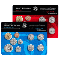 USA BU Set 2026 P & D