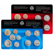 USA BU Set 2026 P & D