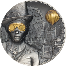 Cook Islands 20 dollars 2020 STEAMPUNK - 3 oz silver coin