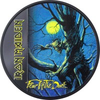 Cook Islands 5 dollars 2022 IRON MAIDEN - Fear Of The Dark - 1 oz silver coin