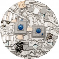 Cook Islands 25 dollar 2024 – Bucket List Santorini | 5 oz Zilver Proof