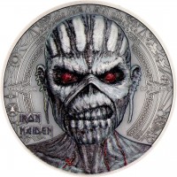 Cook Islands 10 dollars 2024 IRON MAIDEN - The Book Of Souls - 2 oz silver coin