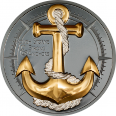 Cook Islands 10 dollar 2025 Anchor – Rough Storms | 2 oz Zilver Proof