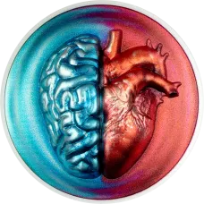 Cook Islands 10 Dollars 2026 Head vs. Heart 2 oz Silver Coin Proof Cook Islands 10 Dollars 2026 Head vs. Heart 2 oz Silver Coin Proof