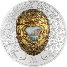 Mongolia 1000 Togrog 2026 Fabergé Eggs Peter the Great 2 oz Silver Coin Proof