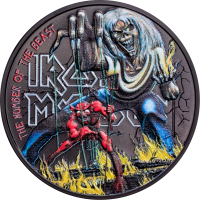 Cook Islands 5 dollars 2022 IRON MAIDEN - The Number Of The Beast - 1 oz silver coin
