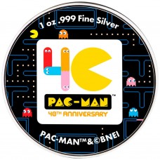 2020 PAC-MAN Arcade Games - Niue 2 dollars 1oz silver coin