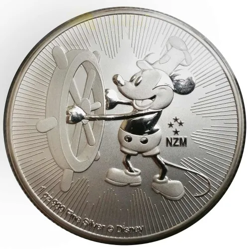 Disney Bullion 1 – Steamboat Willie | 2017 1 oz Silver Coin BU