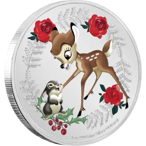 k*_様 バンビ　　2020 ニウエ　ディズニークリスマス　２ドル銀貨　　１セッ Disney Christmas Bambi 2020 | 1 oz Silver Proof Coin