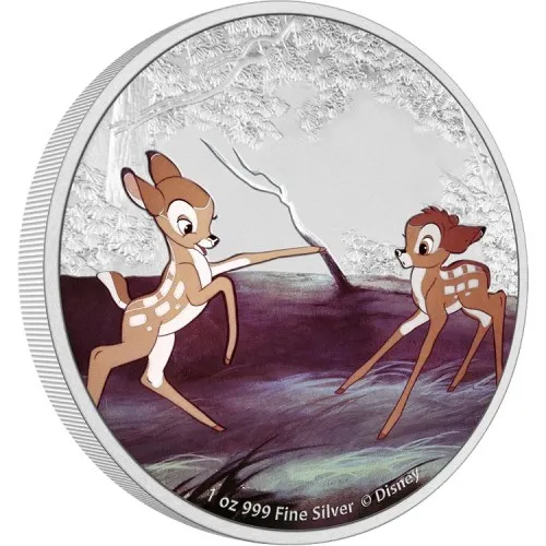 Disney Bambi & Feline 80th Anniversary | 2022 1 oz Silver Proof Coin