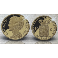 Nederland – Gouden Penning – Het Verdwenen Goud: Troonwisselingstientje 1980 Beatrix | 3,50 gram