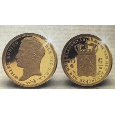 Nederland – Gouden Penning – Het Waardevolste Goud: Herslag 10 Gulden 1818 Willem I | 3,50 gram