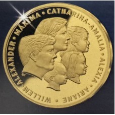 Nederland – Gouden Penning – Willem-Alexander & Máxima: Compleet Gezin | 4,75 gram